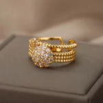 Bijou bague en acier inoxydable, résistant et élégant pour toutes occasions