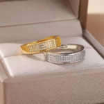 Bagues en inox or et argent