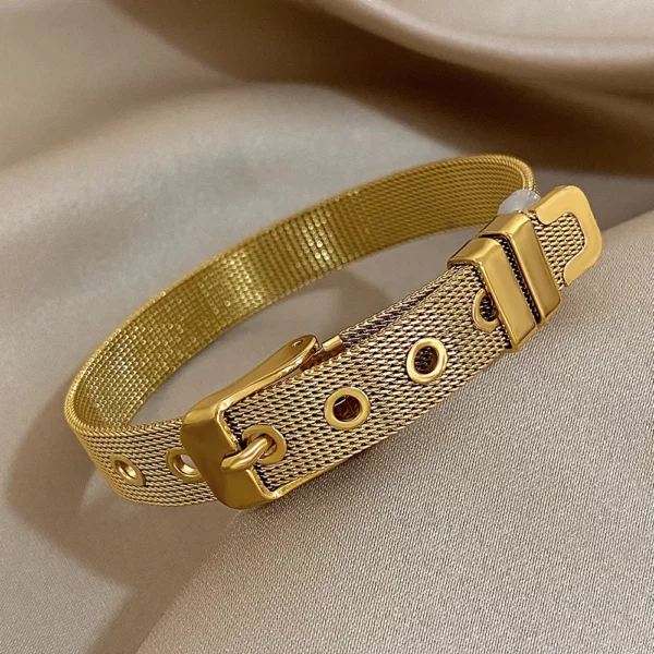 Accessoire mode homme, bracelet en acier inoxydable ceinture