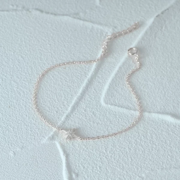 Bijou bracelet acier inoxydable étoile pour femme