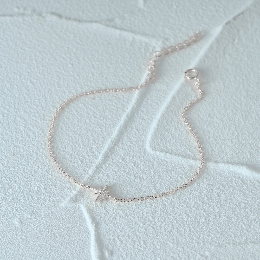 Bijou bracelet acier inoxydable étoile pour femme