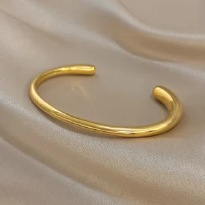 Bracelet en acier inoxydable jonc résistant et durable pour tous les jours