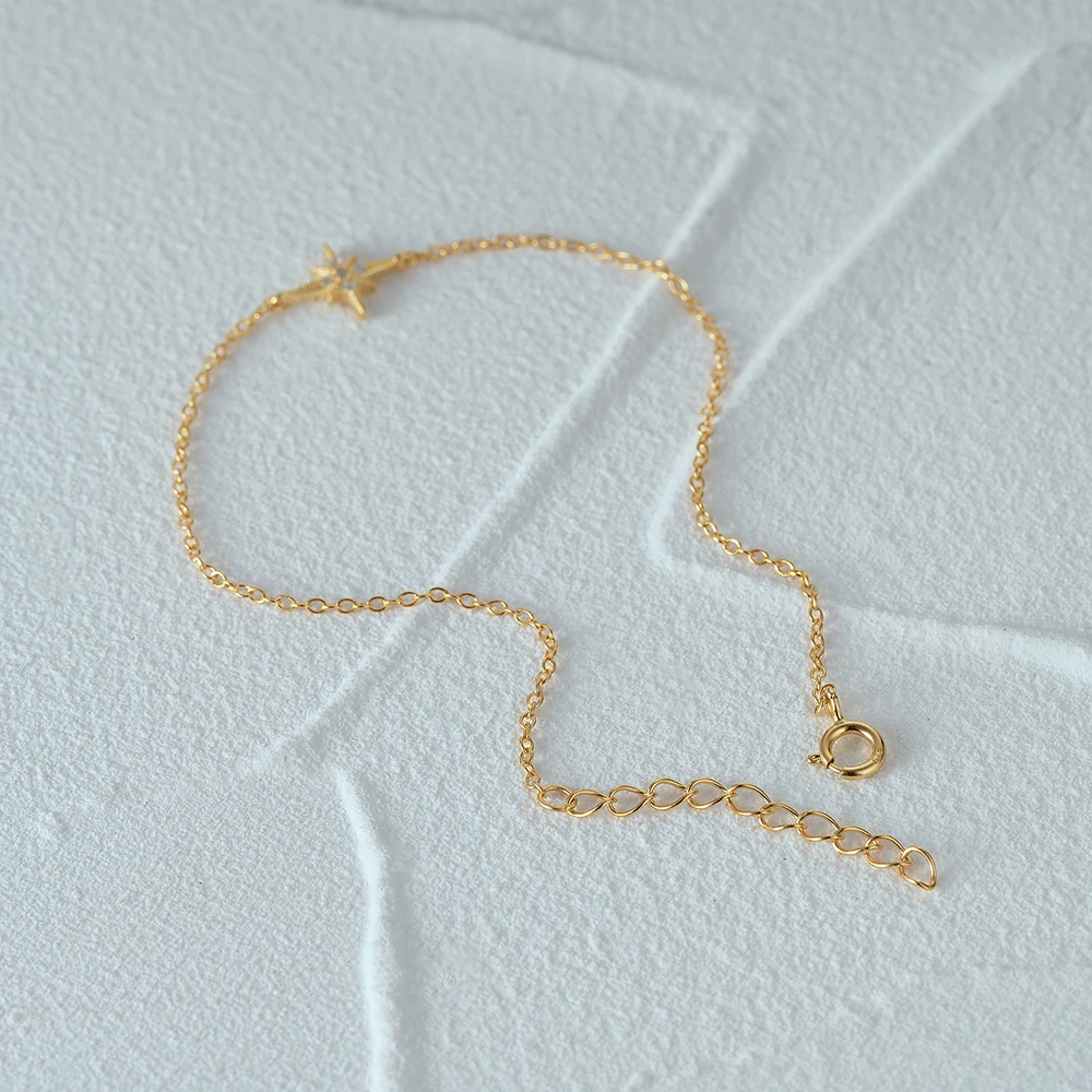 Bracelet acier inoxydable étoile, accessoire tendance