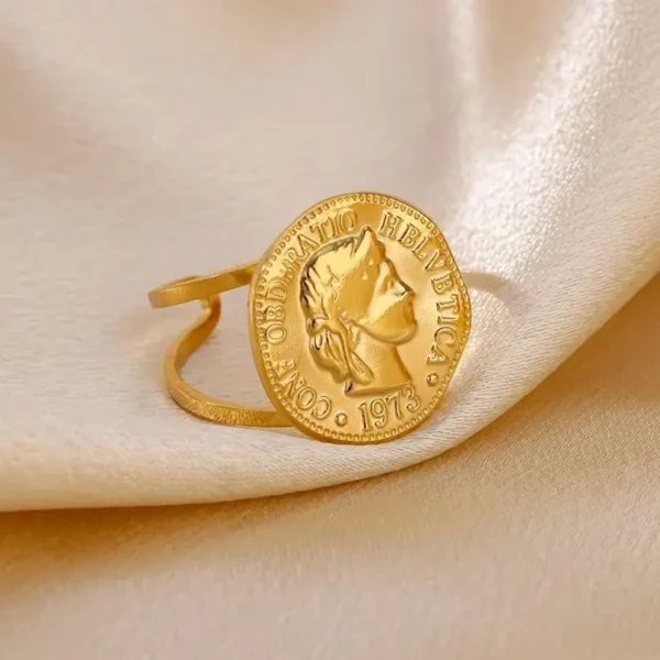 Bague en acier inoxydable résistante et durable pour usage quotidien