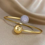 Bracelet acier inoxydable poli, style chic et intemporel