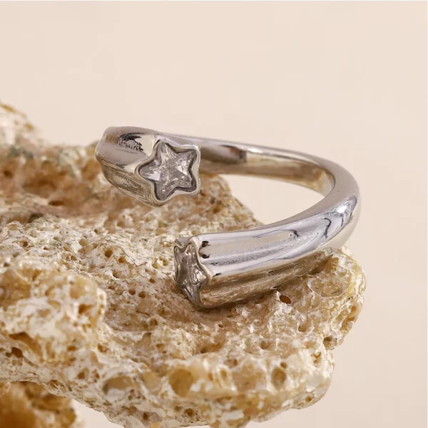 Bijoux en acier inoxydable avec design étoile filante unique