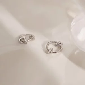 Boucles d'oreilles anneaux, acier inoxydable résistant et léger.